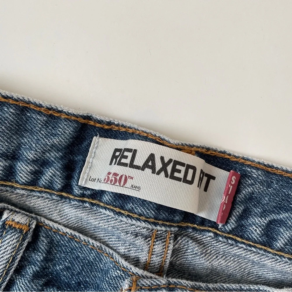 Levi's 550™ Relaxed Fit Straight Leg Baggy Medium Stonewash Jeans, Size 34 29